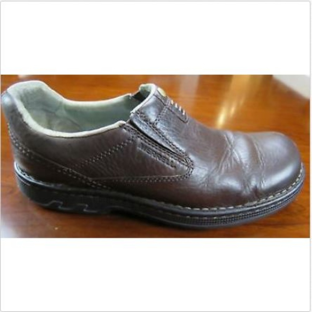 Merrell  Stollen Brown Pebbled Leather Shoes